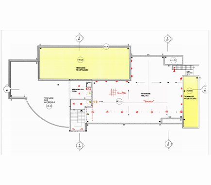 Plan de réalisation du restaurant sur Gron (89) par BET FII Plan de réalisation du restaurant sur Gron (89) par BET FII