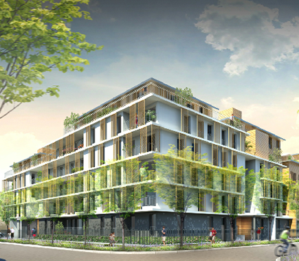 Visuel 3D d'un ensemble de 127 logements collectifs dans le 77 Visuel 3D d'un ensemble de 127 logements collectifs dans le 77